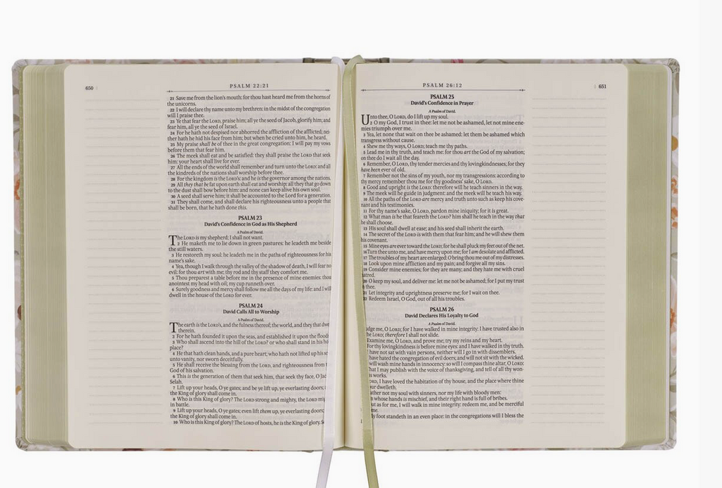 KJV Note Taking Bible - Floral