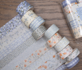 Pastel Floral Washi Tape - pack of 10
